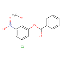 Chemical structure of 5-chloro-2-methoxy-3-nitrophenyl benzoate - CSSB00020606137