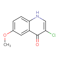 Chemical structure of 3-chloro-6-methoxy-1,4-dihydroquinolin-4-one - CSSB00012352456