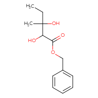 Chemical structure of benzyl 2,3-dihydroxy-3-methylpentanoate - CSSB15036952817
