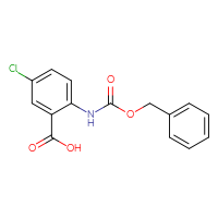 Chemical structure of 2-{[(benzyloxy)carbonyl]amino}-5-chlorobenzoic acid - CSSB00000236170
