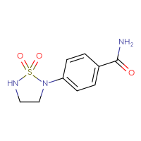 Chemical structure of 4-(1,1-dioxo-1λ⁶,2,5-thiadiazolidin-2-yl)benzamide - CSSB02270738098