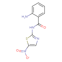 Chemical structure of 2-amino-N-(5-nitro-1,3-thiazol-2-yl)benzamide - CSSB15046244444
