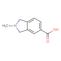 Chemical structure of 2-methyl-2,3-dihydro-1H-isoindole-5-carboxylic acid - CSSB00012184261