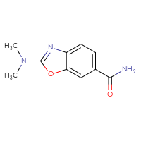 Chemical structure of 2-(dimethylamino)-1,3-benzoxazole-6-carboxamide - CSSB01213192739