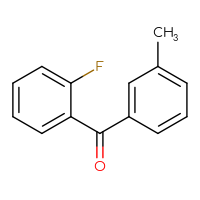 Chemical structure of (2-fluorophenyl)(3-methylphenyl)methanone - CSSB00011689269