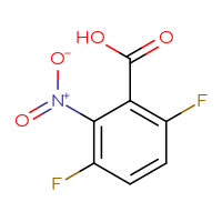 Chemical structure of 3,6-difluoro-2-nitrobenzoic acid - CSSB00015825946
