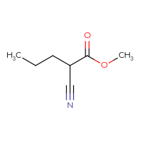 Chemical structure of methyl 2-cyanopentanoate - CSSB00012622070