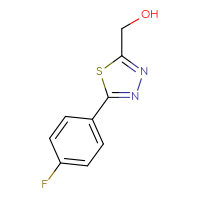 Chemical structure of [5-(4-fluorophenyl)-1,3,4-thiadiazol-2-yl]methanol - CSSB00015506872