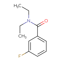 Chemical structure of N,N-diethyl-3-fluorobenzamide - CSSB00000158782