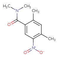 Chemical structure of N,N,2,4-tetramethyl-5-nitrobenzamide - CSSB01992982004