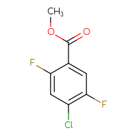 Chemical structure of methyl 4-chloro-2,5-difluorobenzoate - CSSB00012362494