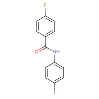 Chemical structure of 4-fluoro-N-(4-iodophenyl)benzamide - CSSB00000250609