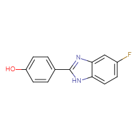 Chemical structure of 4-(5-fluoro-1H-1,3-benzodiazol-2-yl)phenol - CSSB00007791870