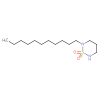 Chemical structure of 2-undecyl-1λ⁶,2,6-thiadiazinane-1,1-dione - CSMB06432669382
