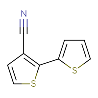 Chemical structure of [2,2'-bithiophene]-3-carbonitrile - CSSB00038245289