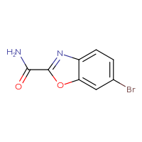 Chemical structure of 6-bromo-1,3-benzoxazole-2-carboxamide - CSSB00010209330