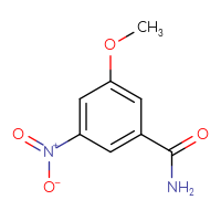 Chemical structure of 3-methoxy-5-nitrobenzamide - CSSB00000025653