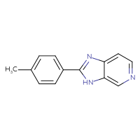 Chemical structure of 2-(4-methylphenyl)-3H-imidazo[4,5-c]pyridine - CSSB00005736852