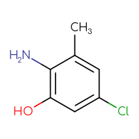 Chemical structure of 2-amino-5-chloro-3-methylphenol - CSSB00020998703