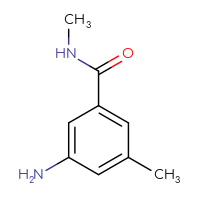 Chemical structure of 3-amino-N,5-dimethylbenzamide - CSSB00013322039