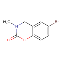 Chemical structure of 6-bromo-3-methyl-3,4-dihydro-2H-1,3-benzoxazin-2-one - CSSB00015193643