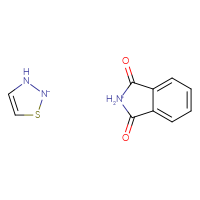 Chemical structure of 1,3-dioxo-2,3-dihydro-1H-isoindol-2-ium; 2,3-dihydro-1,2,3-thiadiazol-2-ide - CSSB02515452281