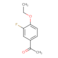 Chemical structure of 1-(4-ethoxy-3-fluorophenyl)ethan-1-one - CSSB00011229987