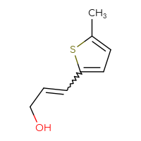 Chemical structure of 3-(5-methylthiophen-2-yl)prop-2-en-1-ol - CSSB00102947753