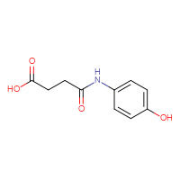 Chemical structure of 3-[(4-hydroxyphenyl)carbamoyl]propanoic acid - CSSB00000180990