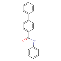 Chemical structure of N-phenyl-[1,1'-biphenyl]-4-carboxamide - CSSB00046233046