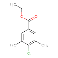 Chemical structure of ethyl 4-chloro-3,5-dimethylbenzoate - CSSB00010240674