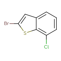 Chemical structure of 2-bromo-7-chloro-1-benzothiophene - CSSB00047146643