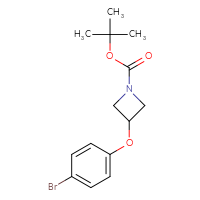 Chemical structure of tert-butyl 3-(4-bromophenoxy)azetidine-1-carboxylate - CSSB00010113758