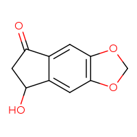 Chemical structure of 7-hydroxy-2H,5H,6H,7H-indeno[5,6-d][1,3]dioxol-5-one - CSSB00011030127