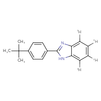 Chemical structure of 2-(4-tert-butylphenyl)(4,5,6,7-²H₄)-1H-1,3-benzodiazole - CSSB06629245479