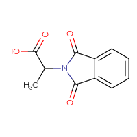 Chemical structure of 2-(1,3-dioxo-2,3-dihydro-1H-isoindol-2-yl)propanoic acid - CSSB00000182571
