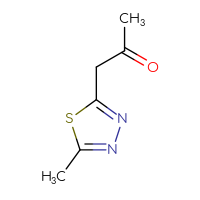 Chemical structure of 1-(5-methyl-1,3,4-thiadiazol-2-yl)propan-2-one - CSSB00021903967
