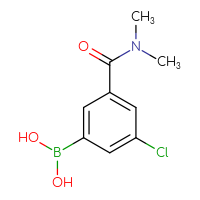 Chemical structure of [3-chloro-5-(dimethylcarbamoyl)phenyl]boronic acid - CSSB00000049321
