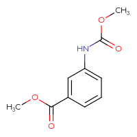 Chemical structure of methyl 3-[(methoxycarbonyl)amino]benzoate - CSSB00011256780