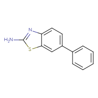 Chemical structure of 6-phenyl-1,3-benzothiazol-2-amine - CSSB00000285905