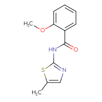 Chemical structure of 2-methoxy-N-(5-methyl-1,3-thiazol-2-yl)benzamide - CSSB00026353176