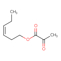Chemical structure of (3Z)-hex-3-en-1-yl 2-oxopropanoate - CSSB00020667342