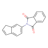Chemical structure of 2-(1H-inden-6-yl)-2,3-dihydro-1H-isoindole-1,3-dione - CSSB00015940600
