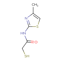 Chemical structure of N-(4-methyl-1,3-thiazol-2-yl)-2-sulfanylacetamide - CSSB00000727481