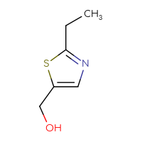 Chemical structure of (2-ethyl-1,3-thiazol-5-yl)methanol - CSSB00000697595