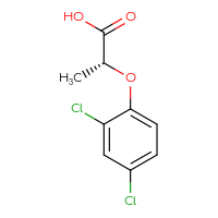 Chemical structure of (2R)-2-(2,4-dichlorophenoxy)propanoic acid - CSSB00011830360