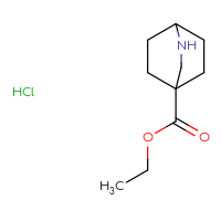 Chemical structure of ethyl 2-azabicyclo[2.2.2]octane-4-carboxylate hydrochloride - CSSB06633788204