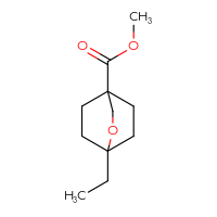 Chemical structure of methyl 1-ethyl-2-oxabicyclo[2.2.2]octane-4-carboxylate - CSSB06656712463