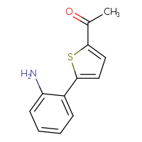Chemical structure of 1-[5-(2-aminophenyl)thiophen-2-yl]ethan-1-one - CSSB00000017199