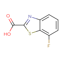 Chemical structure of 7-fluoro-1,3-benzothiazole-2-carboxylic acid - CSSB00000102898